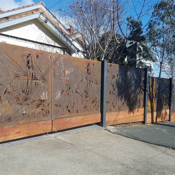 Weathering Corten Steel Screen